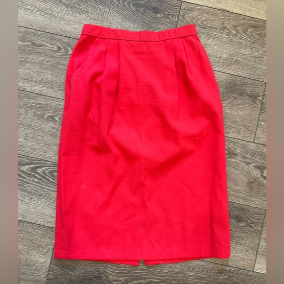 Separate Editions by Koret Vintage Elegant Red Women's Skirt SZ 14 - Picture 1 of 4